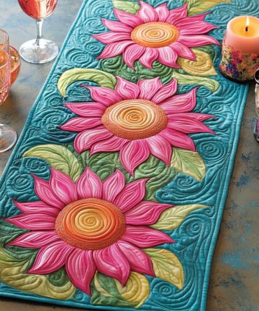 Sunlit Charm Quilted Table Runner