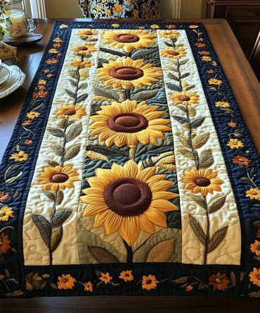 Sunlit Field Quilted Table Runner