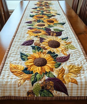Sunlit Joy Quilted Table Runner