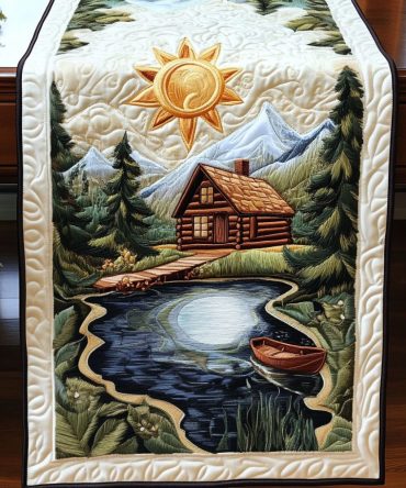 Sunlit Reflection Quilted Table Runner