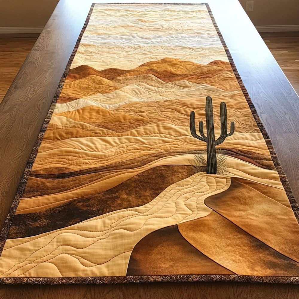 Sunlit Sands Quilted Table Runner