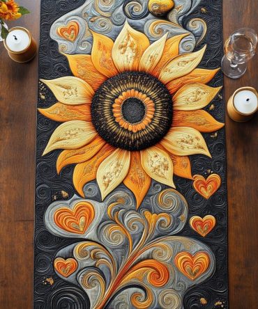 Sunlit Whimsy Quilted Table Runner