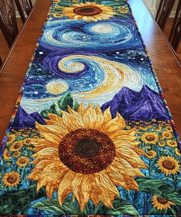 Sunny Charm Quilted Table Runner