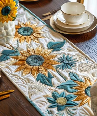 Sunny Delight Quilted Table Runner