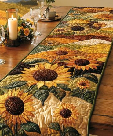 Sunny Delight Quilted Table Runner