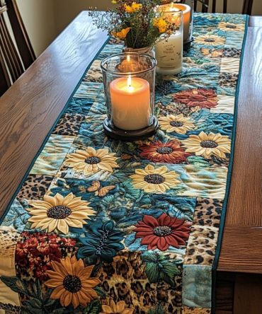 Sunny Grace Quilted Table Runner