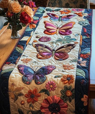 Sunny Meadow Quilted Table Runner