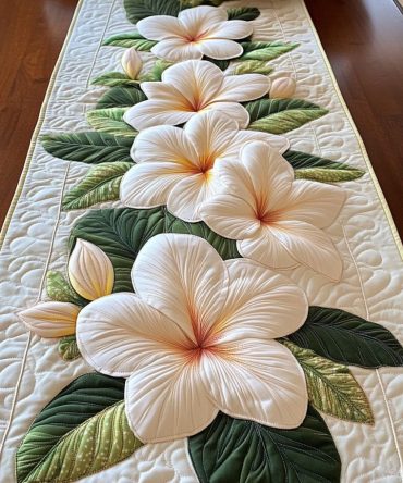 Sunny Petals Quilted Table Runner