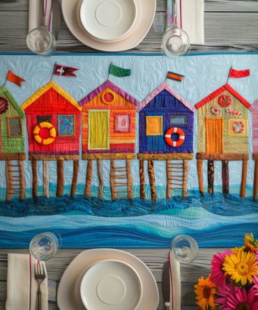 Sunny Retreat Quilted Table Runner