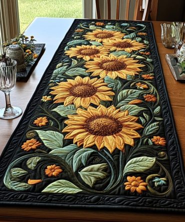 Sunny Serenity Quilted Table Runner