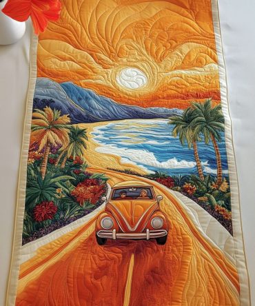 Sunset Journey Quilted Table Runner