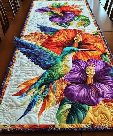 Sunset Serenade Quilted Table Runner
