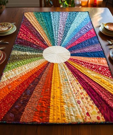 Sunshine Bliss Quilted Table Runner