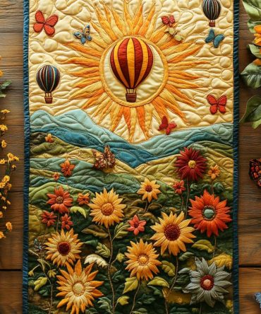 Sunshine Dreams Quilted Table Runner