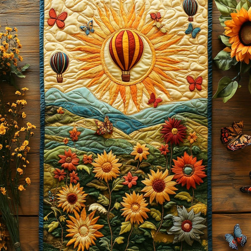 Sunshine Dreams Quilted Table Runner