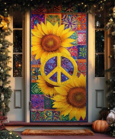Sunshine Harmony Quilted Door Cover