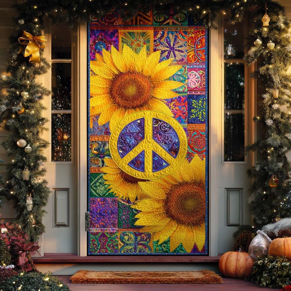 Sunshine Harmony Quilted Door Cover