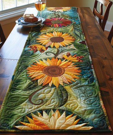 Sunshine Harvest Quilted Table Runner
