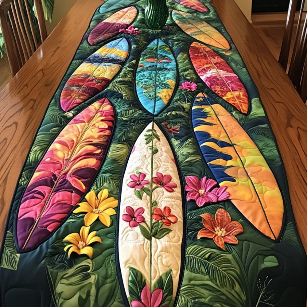 Surf Surge Quilted Table Runner