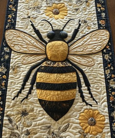 Sweet Bee Quilted Table Runner