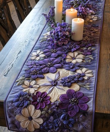 Sweet Blossom Quilted Table Runner