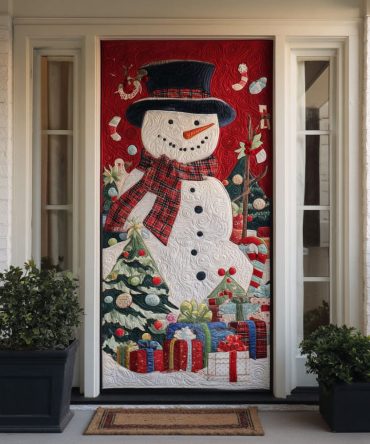 Sweet Flurry Quilted Door Cover