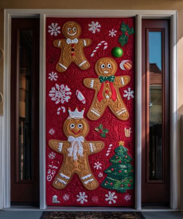 Sweet Holiday Quilted Door Cover