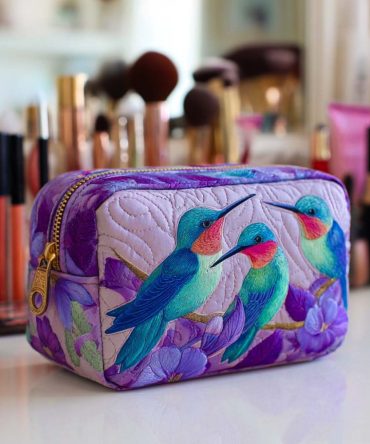 Sweet Nectar Quilted Makeup Bag