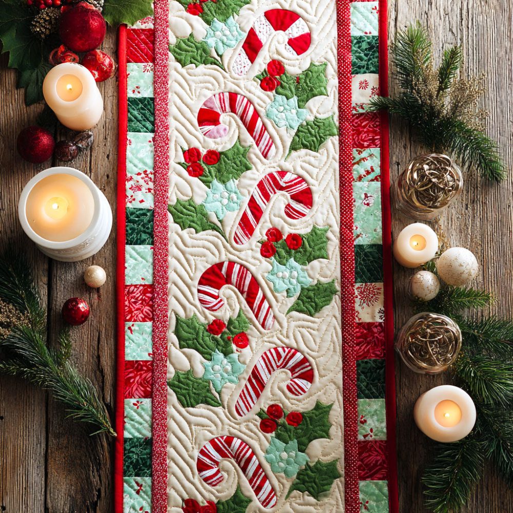 Sweet Noel Quilted Table Runner