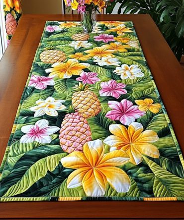 Sweet Tropics Quilted Table Runner