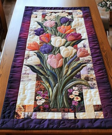 Table Blossom Quilted Table Runner