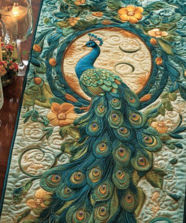 Tail Majesty Quilted Table Runner