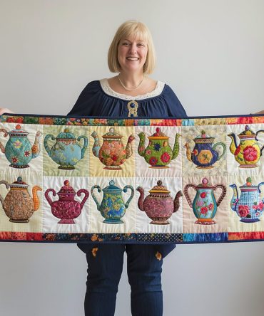 Tea Party Magic Quilted Table Runner