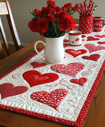 Tender Space Quilted Table Runner