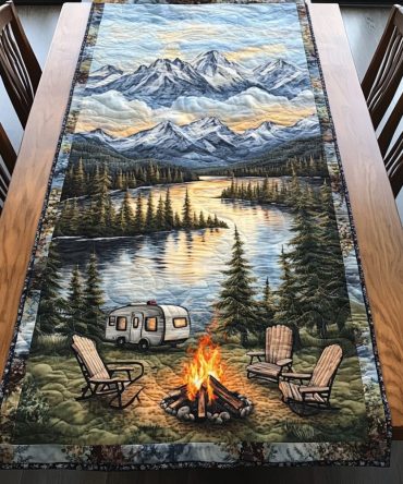 Tent Getaway Quilted Table Runner
