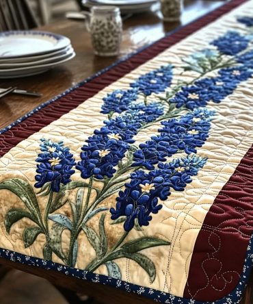 Texas Garden Quilted Table Runner