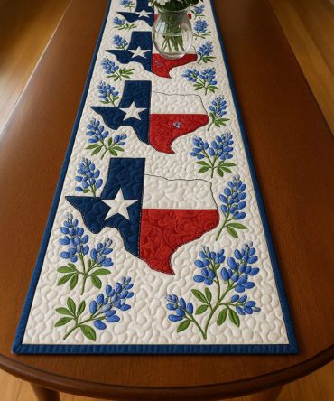 Texas Pride Quilted Table Runner