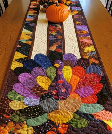 Thanksgiving Charm Quilted Table Runner