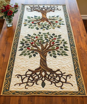The Timeless Tree Quilted Table Runner