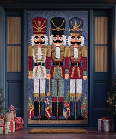 The Enchanted Nutcracker Quilted Door Cover