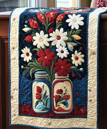 The Liberty Weave Quilted Table Runner