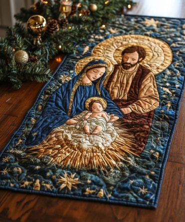 The Miracle Manger Quilted Table Runner
