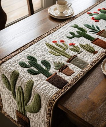 Thorny Treasure Quilted Table Runner