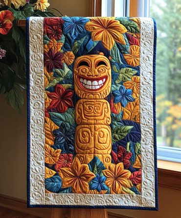 Tiki Sunset Quilted Table Runner