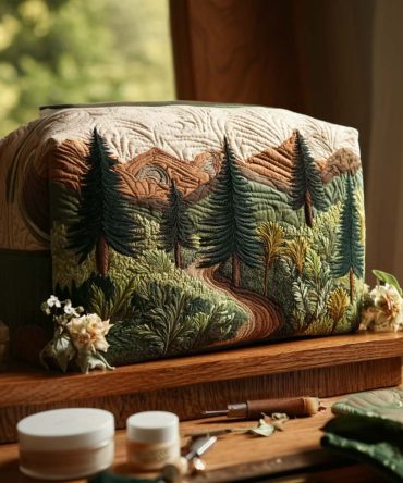 Timberland Trails Quilted Makeup Bag
