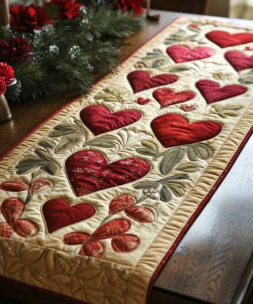 Timeless Affection Quilted Table Runner