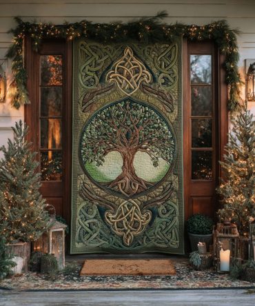 Timeless Grove Quilted Door Cover