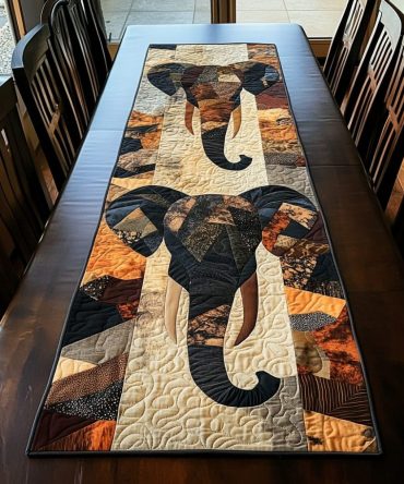 Timeless Herd Quilted Table Runner