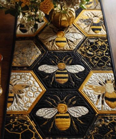 Tiny Wings Quilted Table Runner