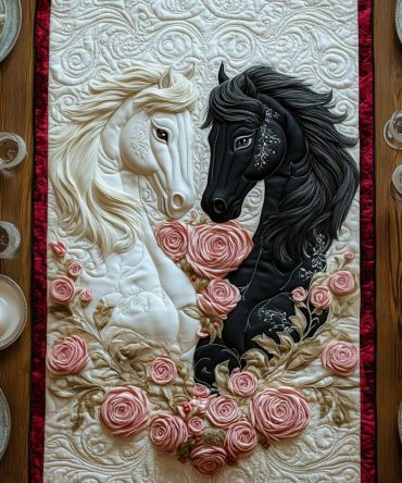 Together Forever Quilted Table Runner